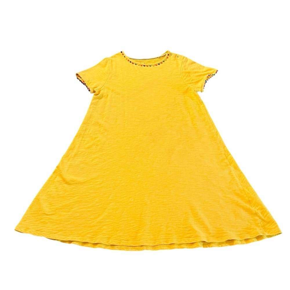 Boden Yellow Casual Kids Cotton Dress Size 11-12Y